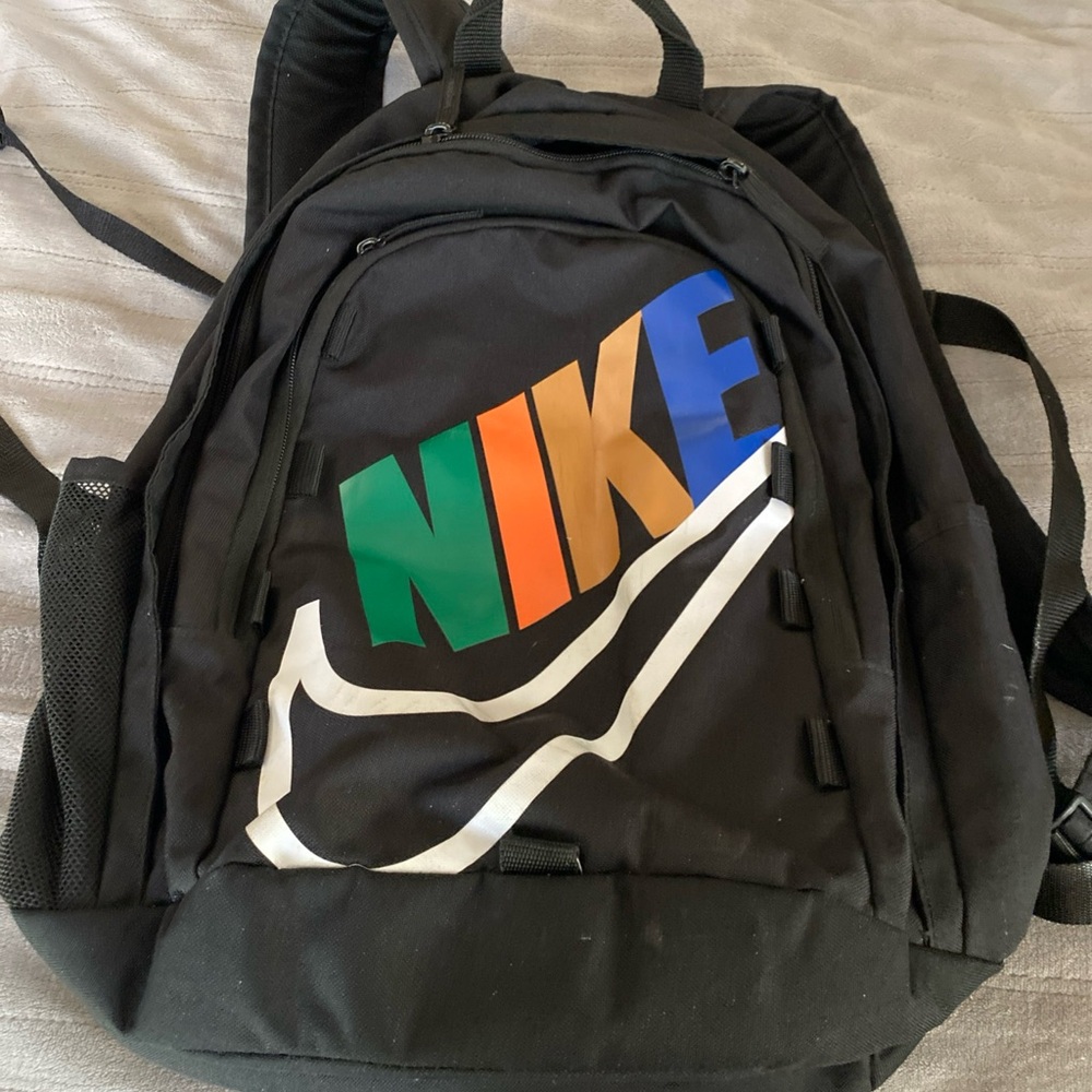 Nike Black Backpack with Colorblock NIKE Logo